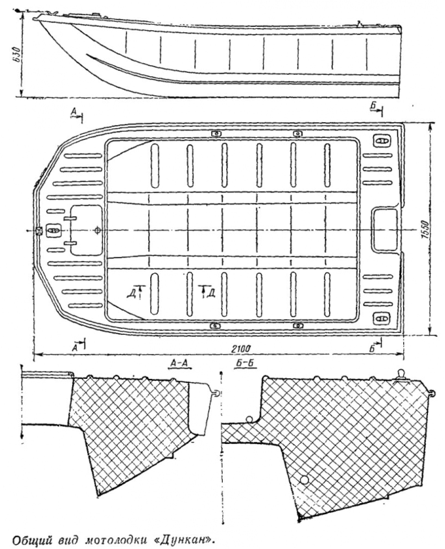 Мотолодка катамаран Дункан