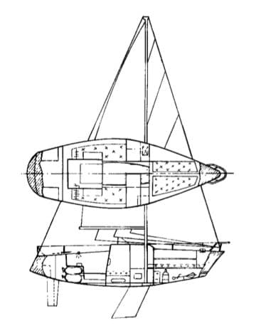 Яхта 1/4-тонного класса "Конрад-24" ("Дюфур-24")
