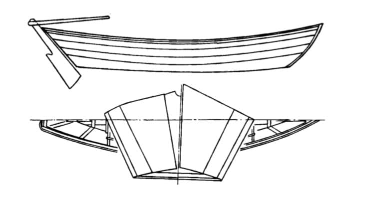Морская гребная лодка-Дори