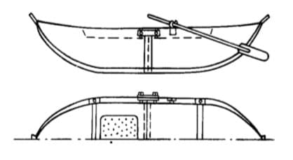 Складная охотничья лодка