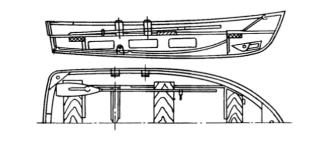 Металлическая гребная лодка &quot;Язь&quot;