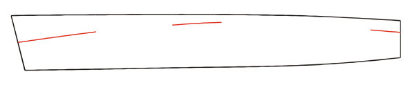 Вычерчивание элементов лодки